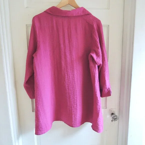 Habitat Pink Textured Top Chopstick Buttons S - Picture 6 of 9